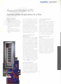 Буклет Nortel RAPPORT Model 670, 55-1771, Баград.рф